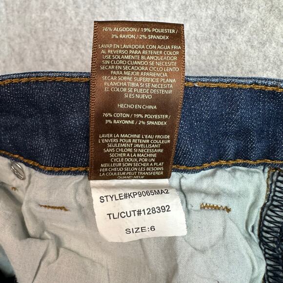 Kut From The Kloth Jeans Straight Leg WMNS 6 Med Wash Mid Rise KP9065MA2 Casual - Picture 7 of 11